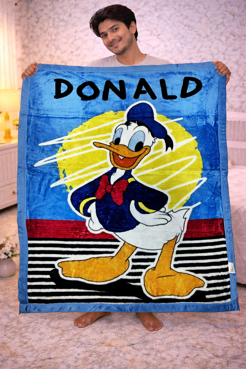 Kradyl Kroft Soft Plush Velvet 3D Printed Blanket - Ducky