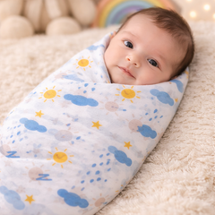 Set of 4 Fine Cotton Swaddles | Superfine Cotton - Beta