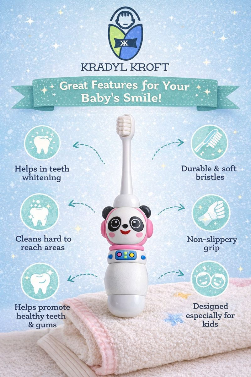 Animal Design Soft Tooth Brush for 2 to 6 Years - Lion