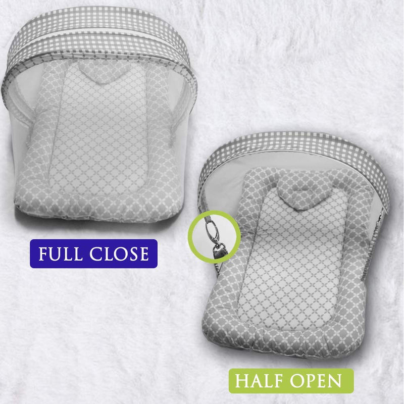 Grey Star -  Kradyl Kroft Bassinet Style Mosquito Net Bedding for Infants