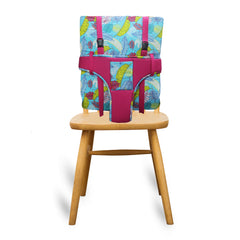 Pink Feather Portable Baby Chair Cover