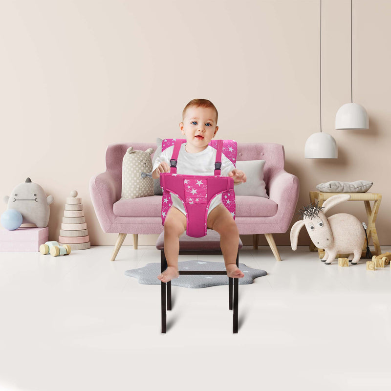 Pink Star Portable Baby Chair Cover