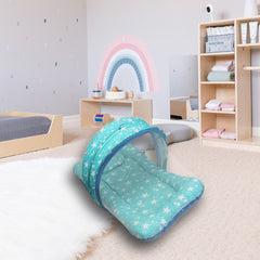 Turquoise Star -  Kradyl Kroft Bassinet Style Mosquito Net Bedding for Infants