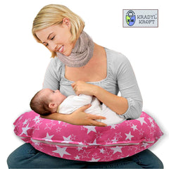 Pink Star-Krady Kroft 5in1 Feeding Pillow Cover