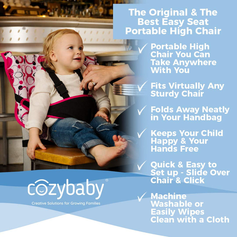 Pink Feather Portable Baby Chair Cover