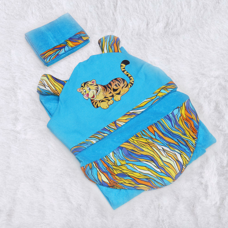 Happy Tiger - Hooded Towel