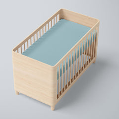 Mint Star Fitted Crib Sheet