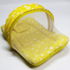 Yellow Star -  Kradyl Kroft Bassinet Style Mosquito Net Bedding for Infants