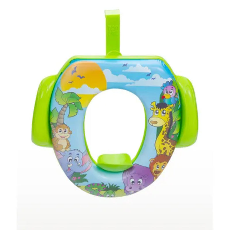 Cushioned Potty Seat with Handles - Jungle Print