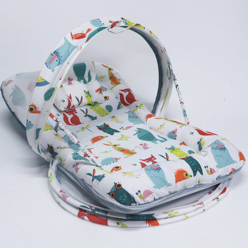 Little Minty -  Kradyl Kroft Bassinet Style Mosquito Net Bedding for Infants
