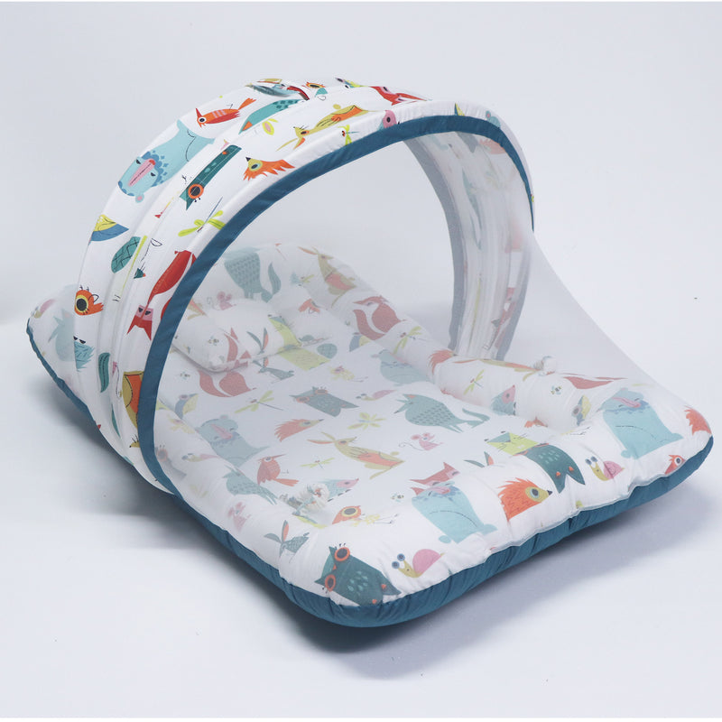 Little Minty -  Kradyl Kroft Bassinet Style Mosquito Net Bedding for Infants