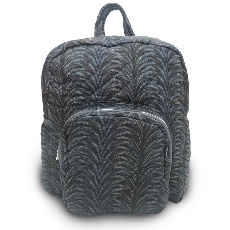 Kradyl Kroft Quilted Diaper Bag with Quilted Shoulder Straps (MNT Stripes)