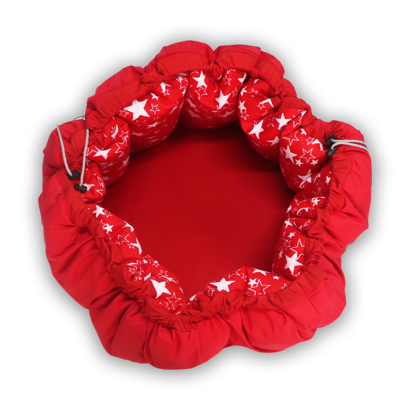 Red Star Baby Play Mat Cum Storage Bag