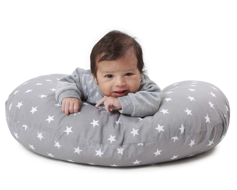Grey Star-Baby Feeding Pillow | Nursing Pillow | Breastfeeding Pillow