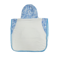 Hooded Poncho Towel - Feather Blue